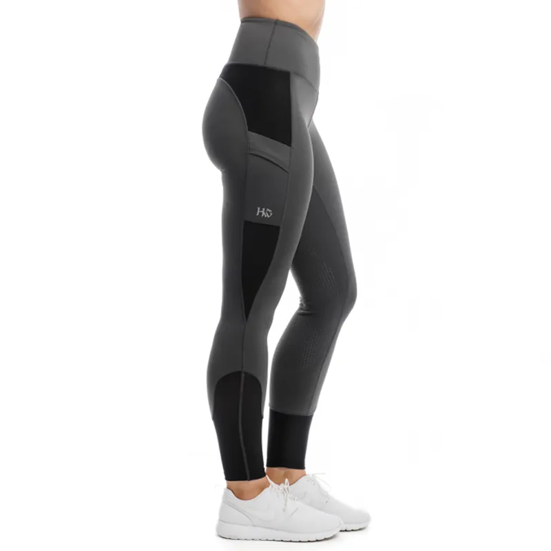 Horseware Riding Tights with Silicon - Charcoal